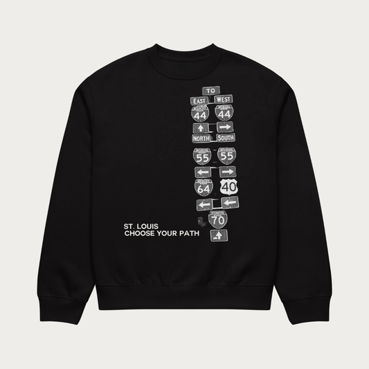 Choose your path Oversized heavyweight sweatshirt