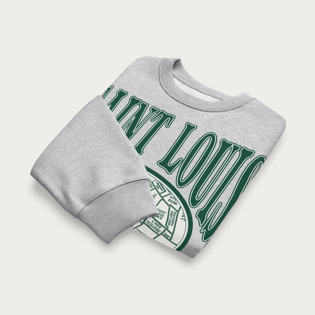 City Map Oversized heavyweight sweatshirt