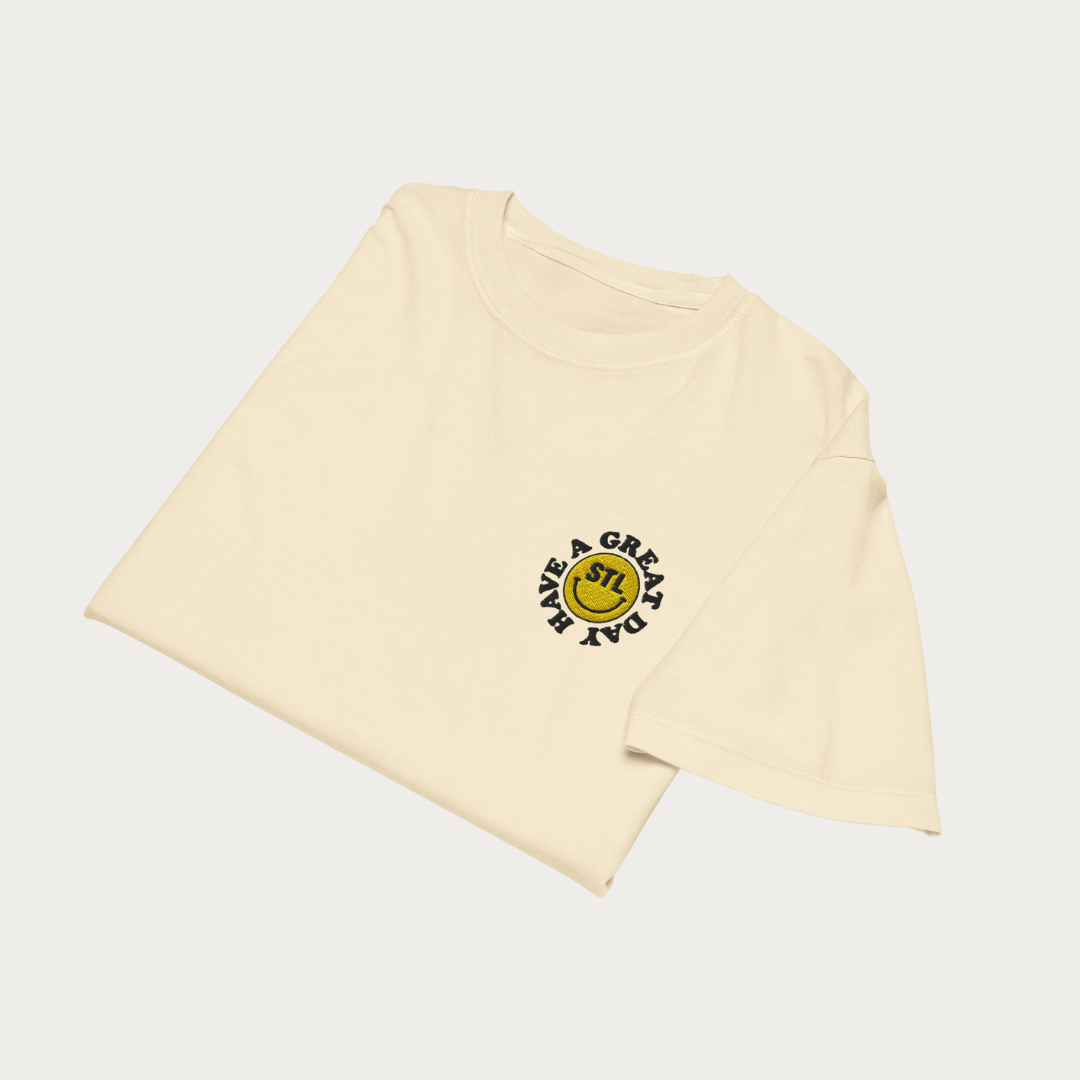 Great Day Embroidered Women’s heavyweight boxy tee