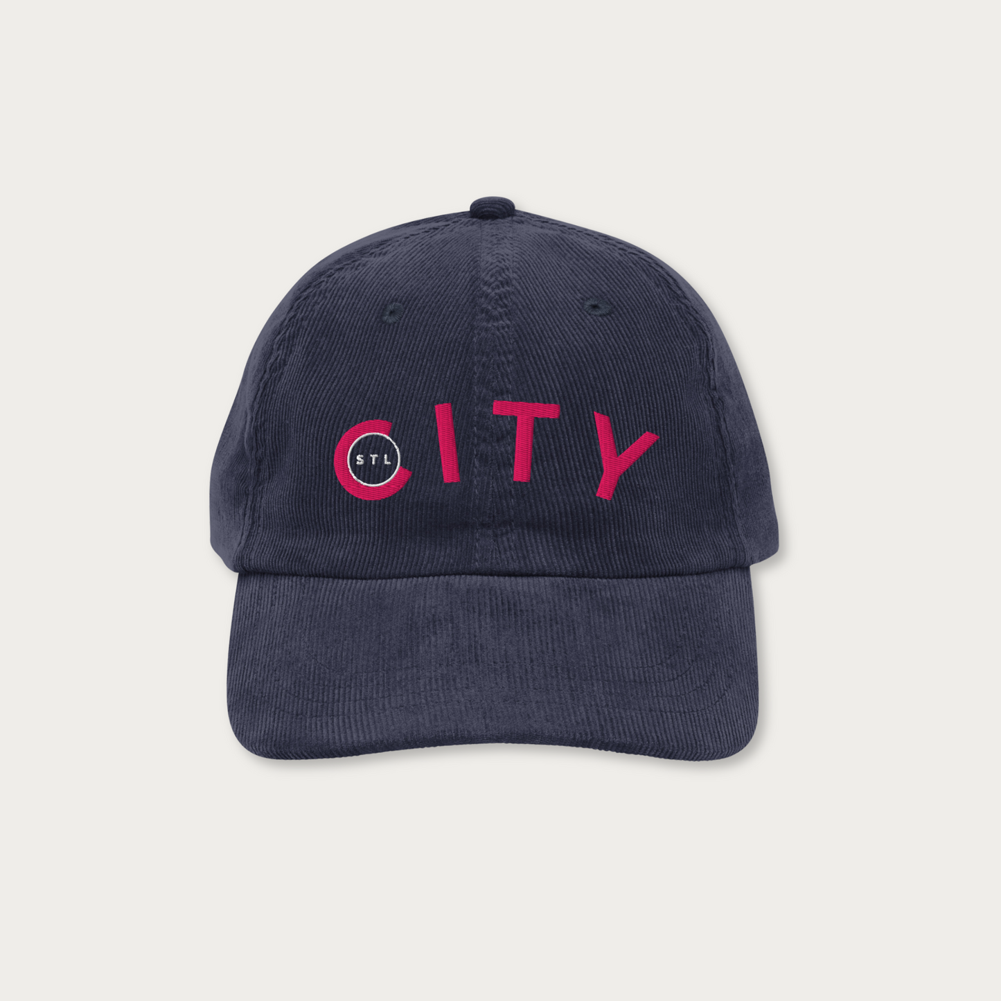 STL City Circle corduroy dad hat