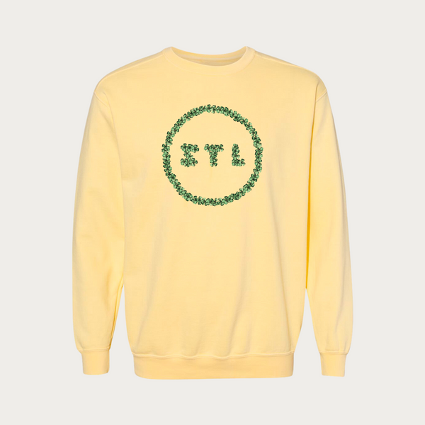 Clover City Circle Garment Dyed Crewneck