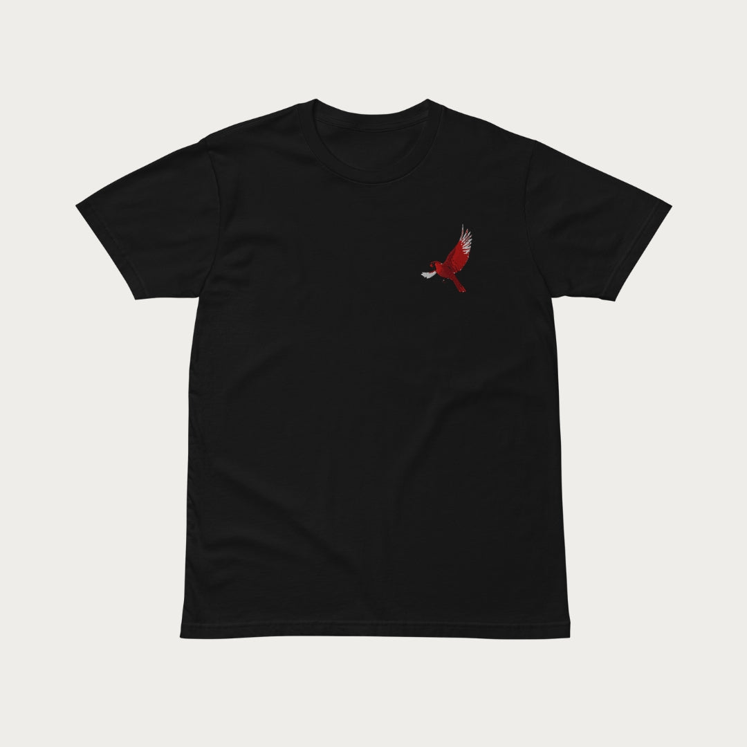 Embroidered Cardinal Tee