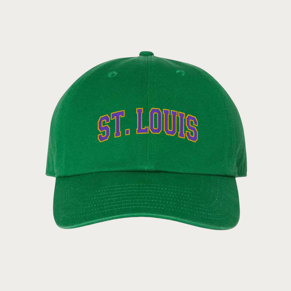 Mardi Gras Collegiate Dad Cap