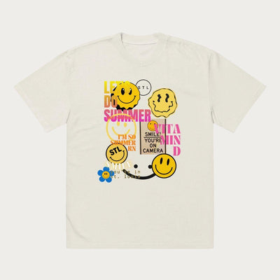 Summertime Oversized faded t-shirt