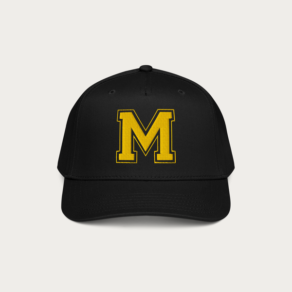 'M' 5 panel cap