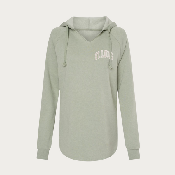 St. Louis Collegiate Sage Wave Wash Hoodie