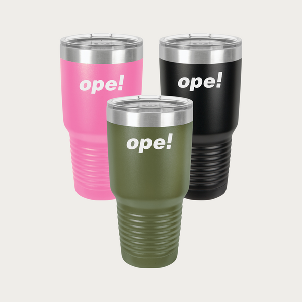 Ope! 30oz Stainless Steel Tumbler