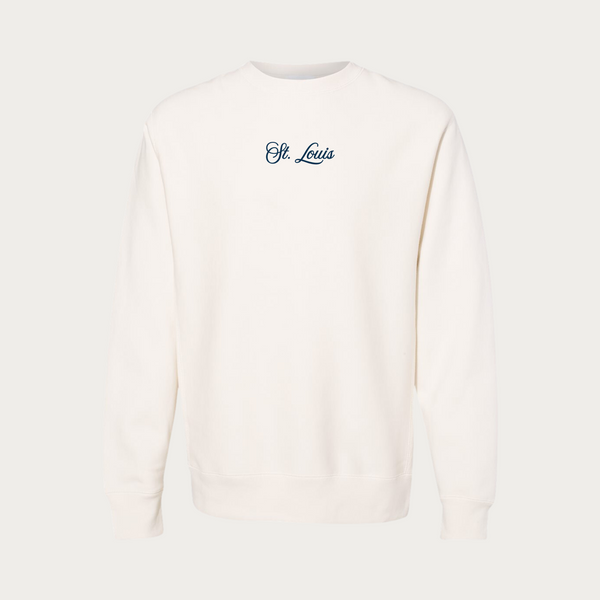 Script St. Louis Premium Heavyweight Cross-Grain Crewneck