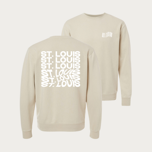 Wavy St. Louis Pigment-Dyed Crewneck