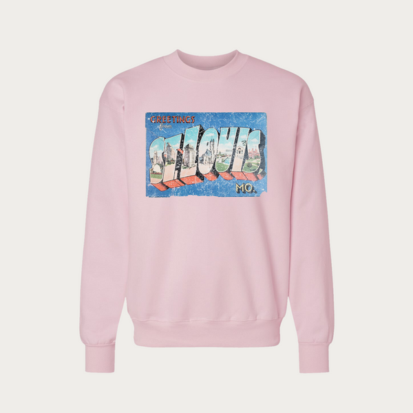 Greetings From St. Louis Postcard Crewneck