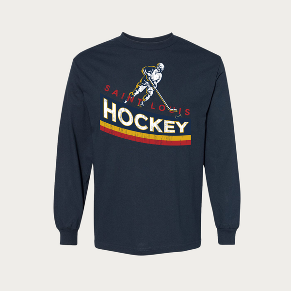 Saint Louis Hockey Retro Long Sleeve Tee