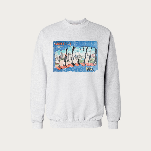 Greetings From St. Louis Postcard Crewneck