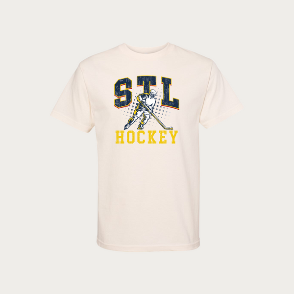 STL Retro Hockey Heavyweight Tee