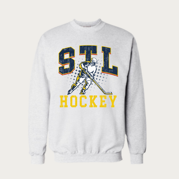 STL Retro Hockey Crewneck