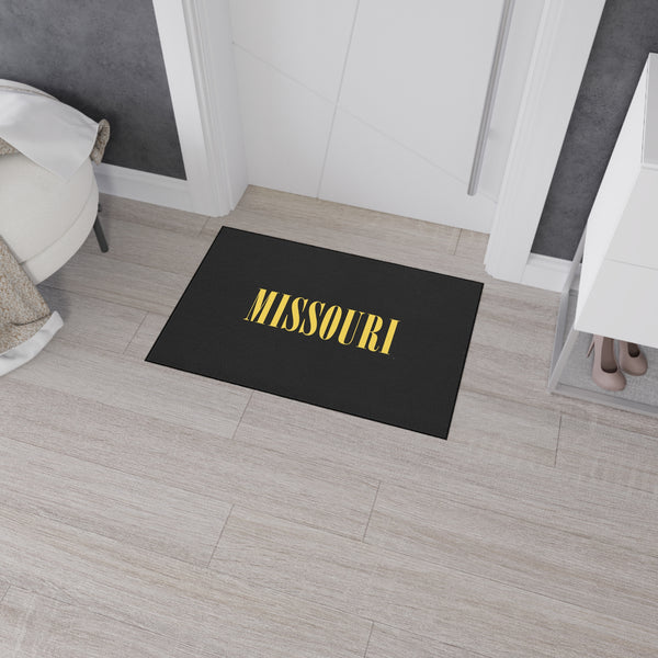 Black & Gold Missouri Floor Mat