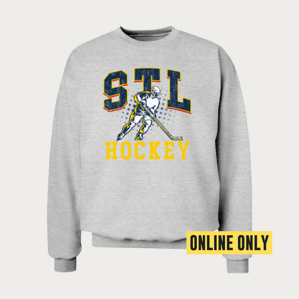 STL Retro Hockey Crewneck