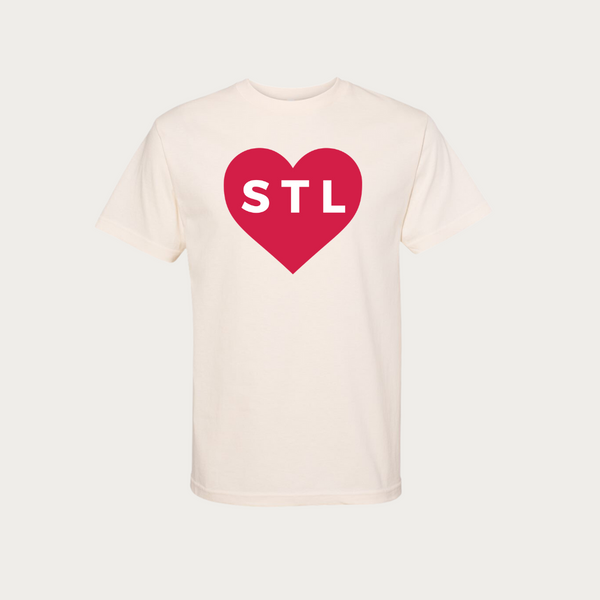 Heart STL Structured Tee