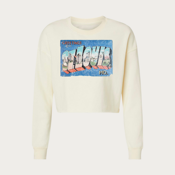Greetings From St. Louis Crop Crewneck