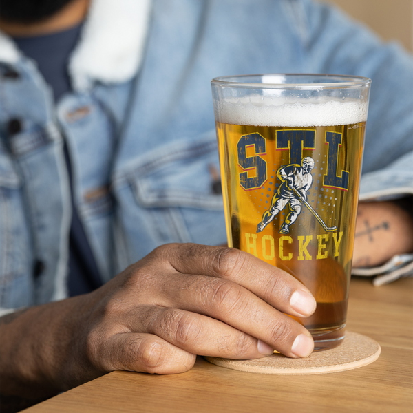 STL Retro Hockey Pint Glass