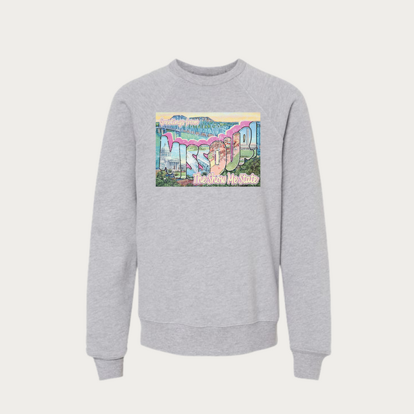Show Me State Postcard Youth Crewneck