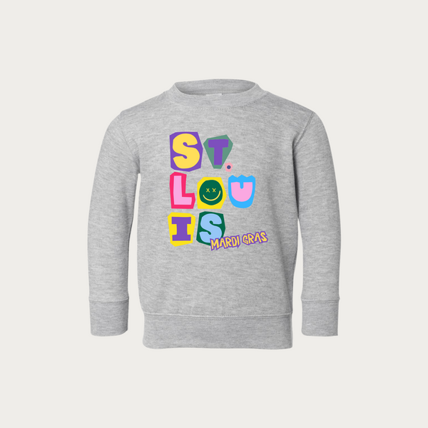 St. Louis Mardi Gras Toddler Crewneck