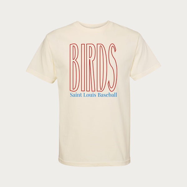 BIRDS baseball Cotton Tee