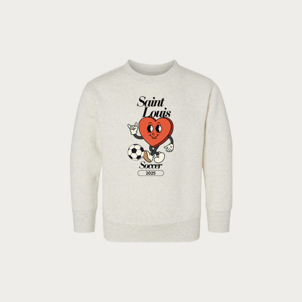 Soccer Heart Toddler Crewneck