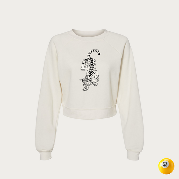 Crouching Tiger Women's Raglan Crewneck