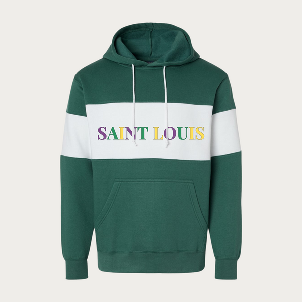 Saint Louis Mardi Gras Colorblocked Hoodie