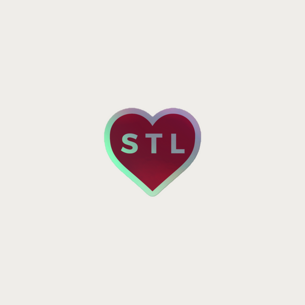 Heart STL Holographic sticker