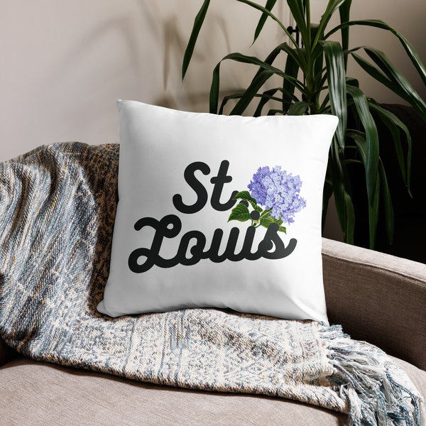 St. Louis Hydrangea Throw Pillow Case