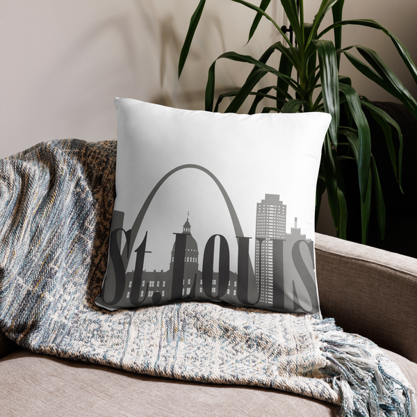 St. Louis Skyline Throw Pillow Case