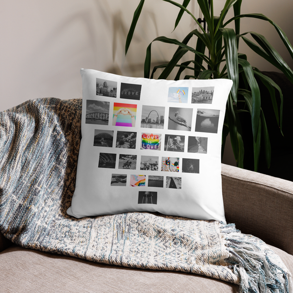 Pride of St. Louis Photo Throw Pillow Case