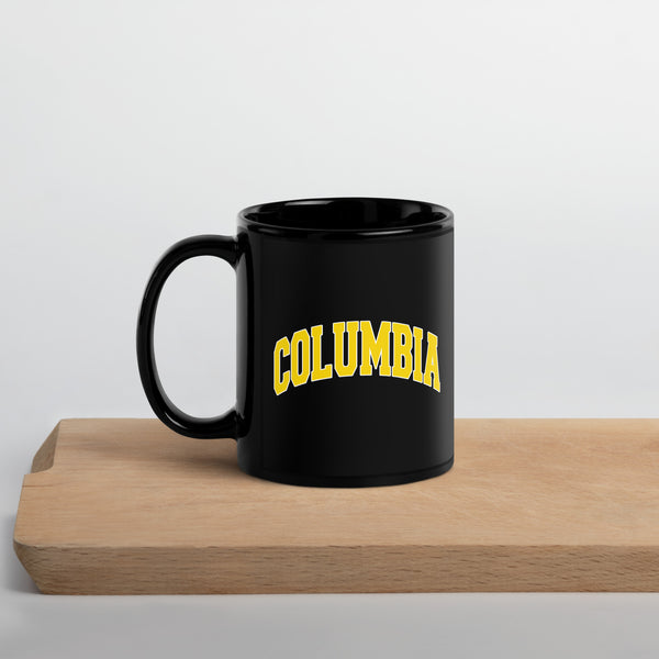 Columbia Black Glossy Coffee Mug