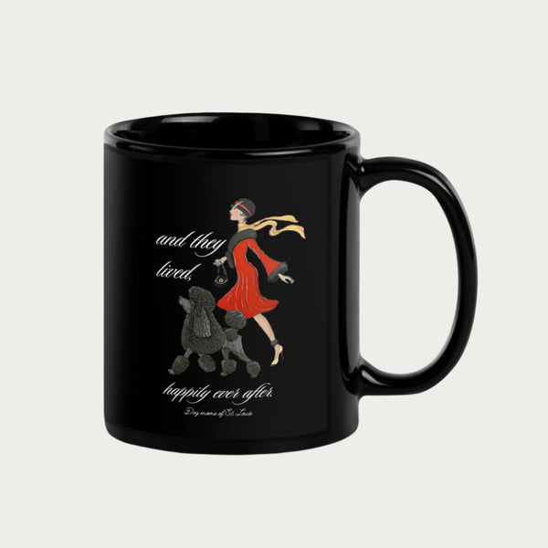 Dog Moms of St. Louis  Black Glossy Mug