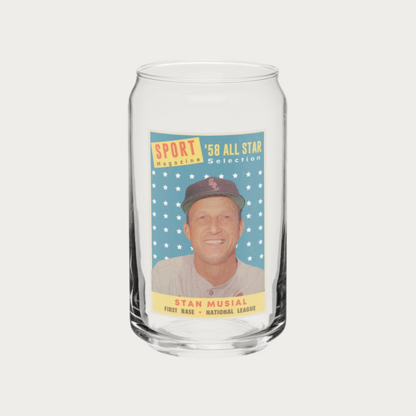 Stan Musial Can Glass