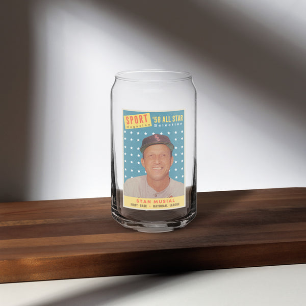 Stan Musial Can Glass