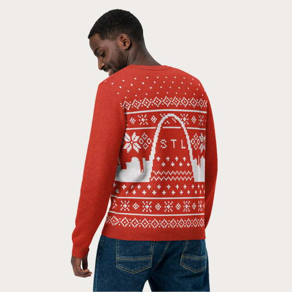 Holiday Skyline Knitted Crewneck Sweater