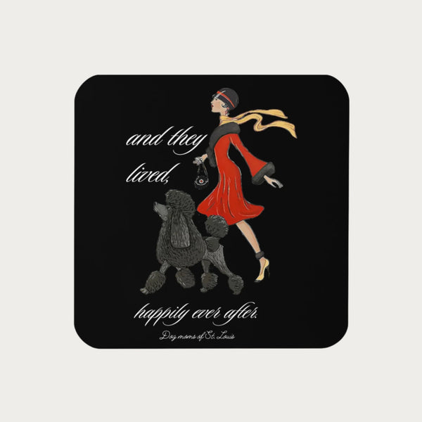 Dog Moms of St. Louis Cork-back coaster