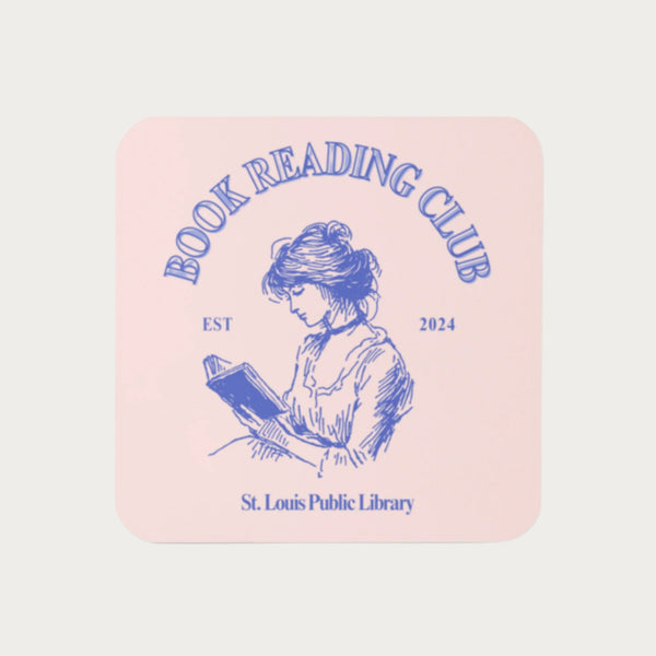 Book Reading Club Cork-back coaster