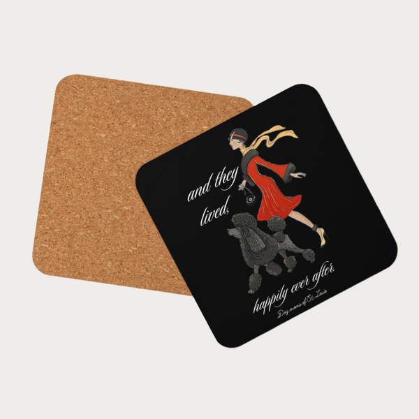 Dog Moms of St. Louis Cork-back coaster