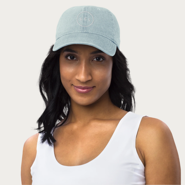 City Circle Denim Dad Cap