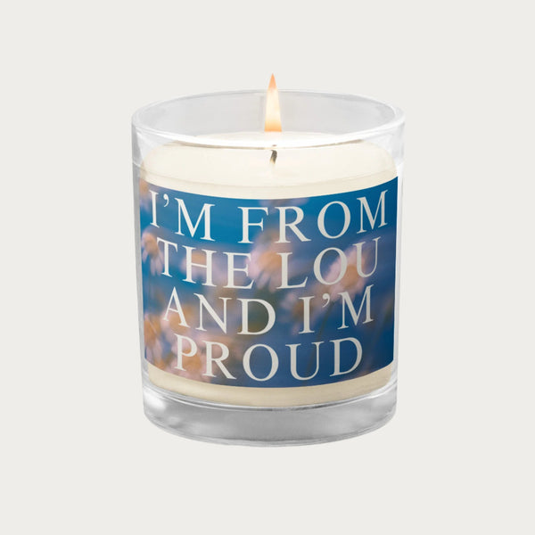 Lou Proud Glass jar soy wax candle