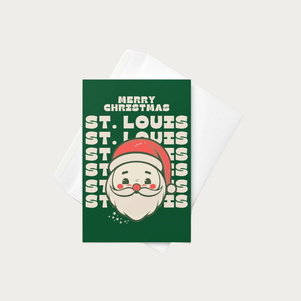 Merry Christmas St. Louis Greeting card