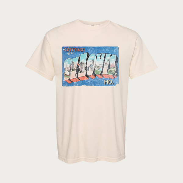 Greetings From St. Louis Postcard Structured Tee