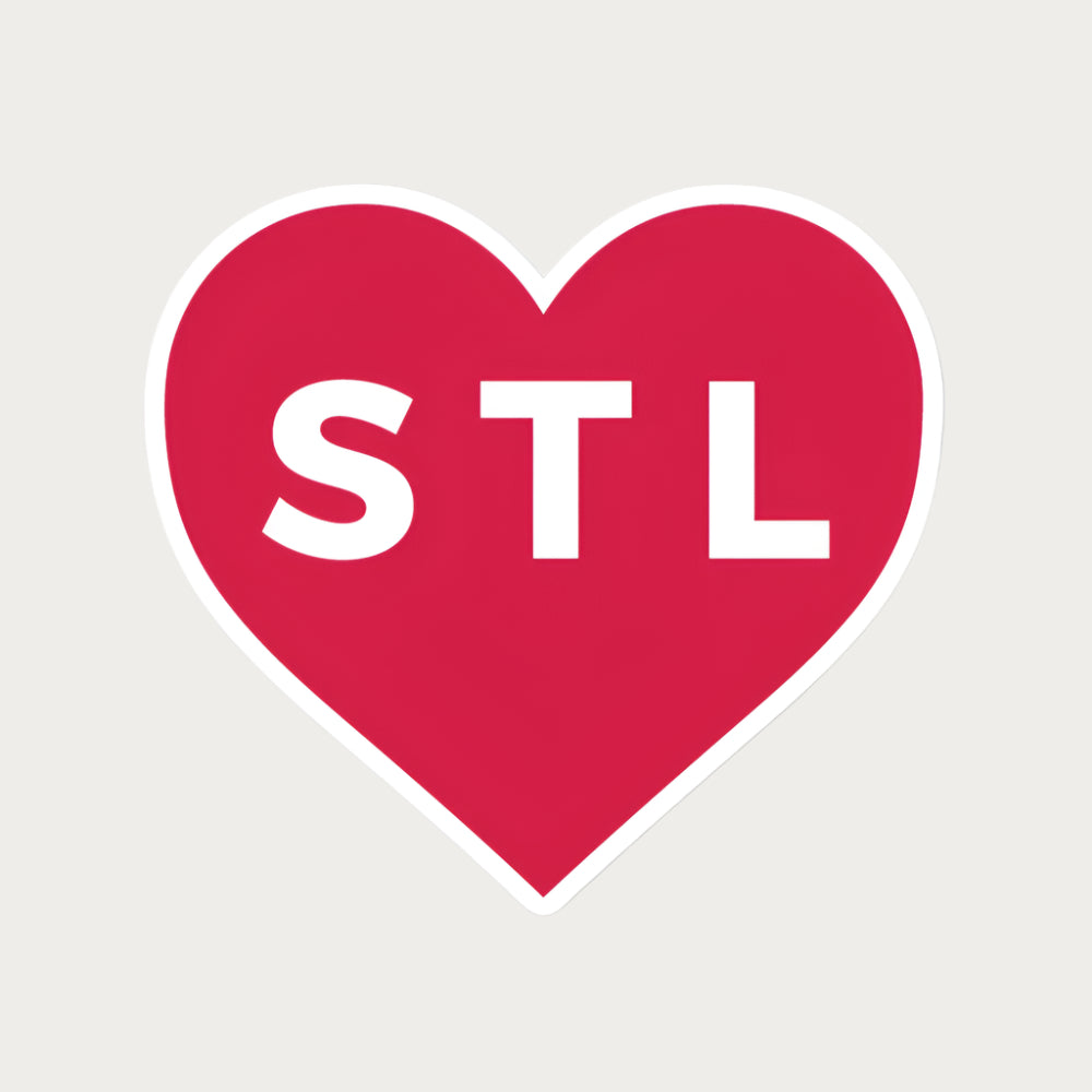 Heart STL Bubble-free stickers