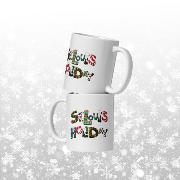 St. Louis Holiday Patchwork Mug