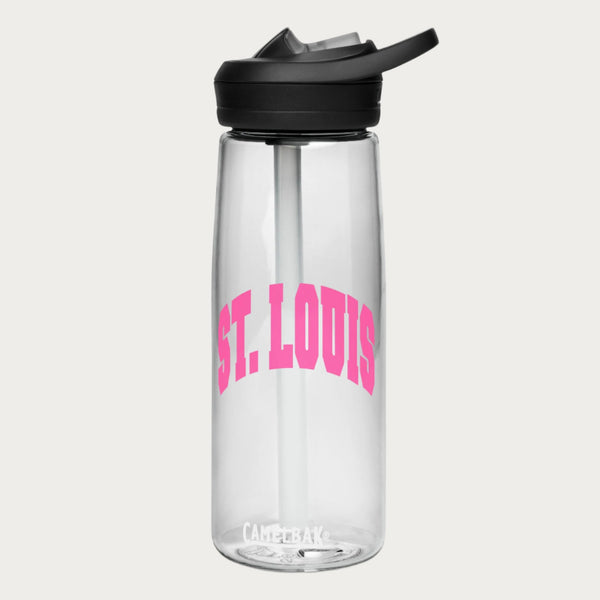 Pink Collegiate Sports water bottle