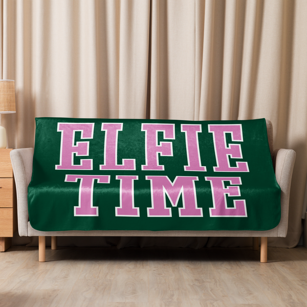 Elfie Time Sherpa Blanket