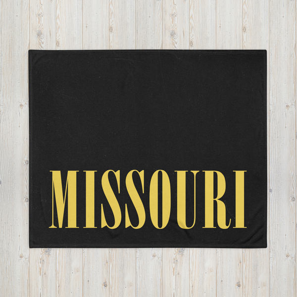 Black & Yellow Missouri Blanket